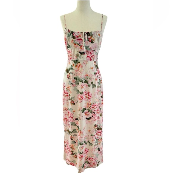 Favorite Daughter The One That Got Away Collection Midi Floral Slip Dress Sz 8 - Picture 3 of 7
